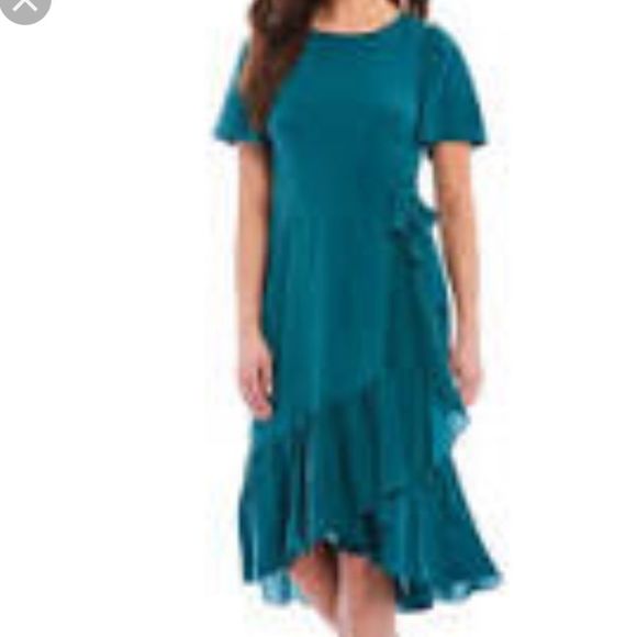 ALEX MARIE embroidered navy blue dress - Picture 11 of 11